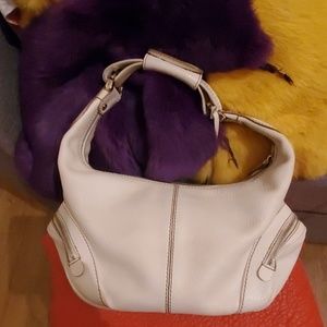Tod's off White Leather Hobo Small Bag